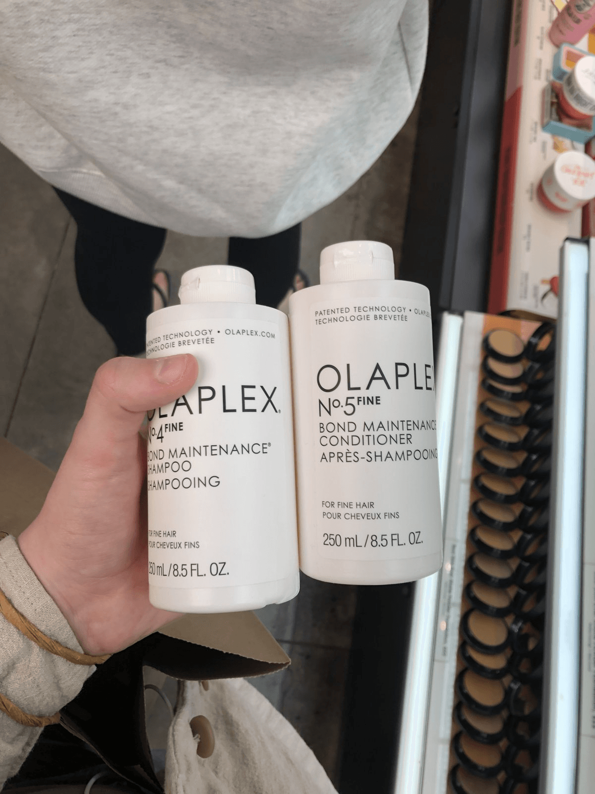 freshly bleached hair